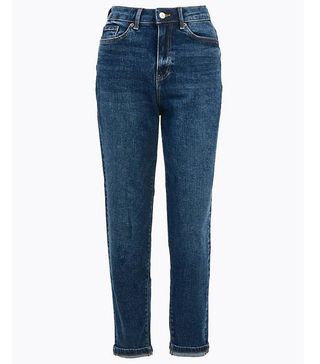 Marks & Spencer + Mom High Waist Ankle Grazer Jeans