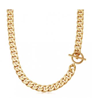 Missoma x Lucy Williams + Gold T Bar Chunky Chain Necklace