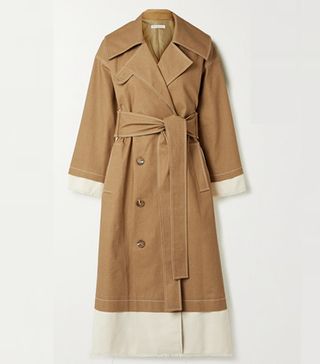Rejina Pyo + Gladys Paneled Cotton-Blend Canvas and Drill Trench Coat