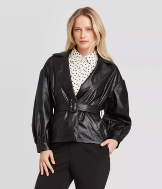Who What Wear x Target + Long Sleeve Belted Blazer