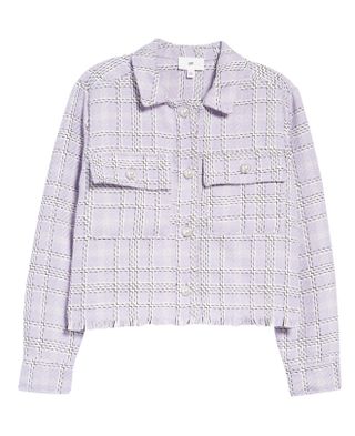 BP + Plaid Tweed Crop Jacket