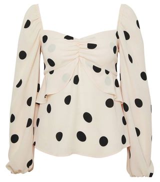 Who What Wear + Puff Sleeve Milkmaid Blouse