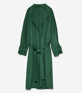 Zara + Coat With Full Sleeves
