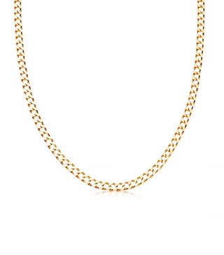 Missoma + Lucy Williams Gold Flat Curb Chain Necklace