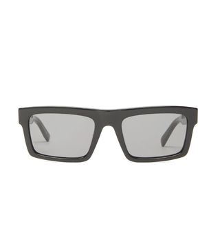 Stella McCartney + Whipstitched Rectangular Bio-Acetate Sunglasses