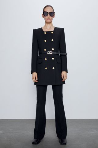 Zara + Belted Frock Coat