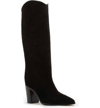 Schutz + Analeah Pointed Toe Knee High Boot