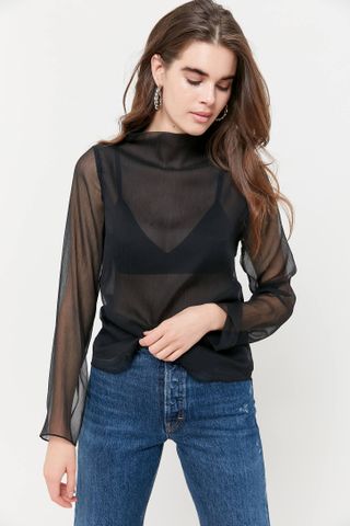 Urban Outfitters + Sheer Blouse