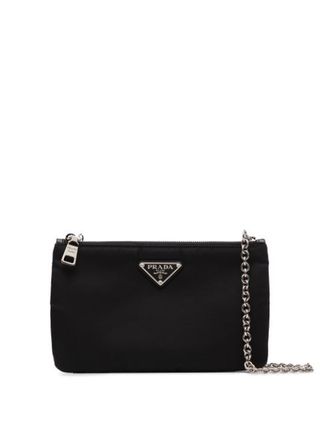 Prada + Nylon Double-Compartment Crossbody Bag