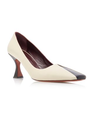 Manu Atelier + Duck Two-Tone Leather Pumps