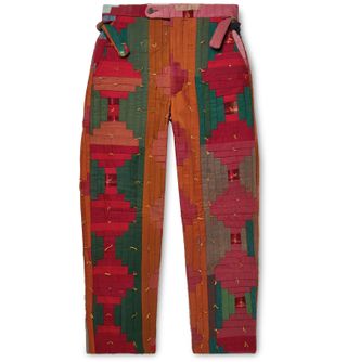 Bode + Patchwork Wool Trousers