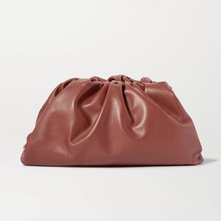 Bottega Veneta + Gathered Leather Pouch Bag