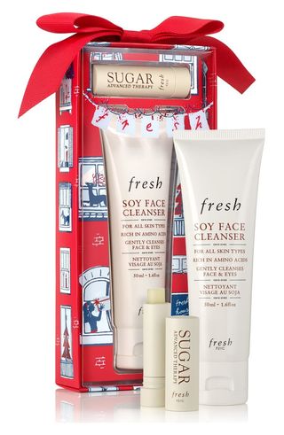Fresh + Enchanted Essentials Travel Size Soy Face Cleanser & Sugar Lip Treatment Set
