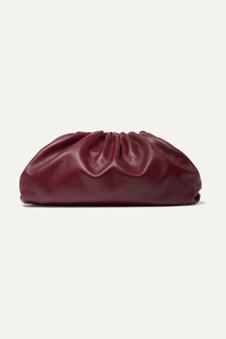 Bottega Veneta + The Pouch Large Gathered Leather Clutch