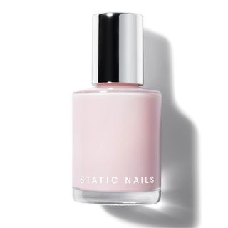 Static Nails + Liquid Glass Nail Lacquer in Milky Pink