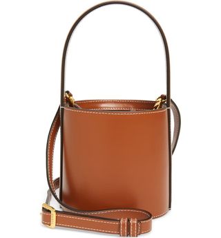 Staud + Mini Bissett Leather Bucket Bag