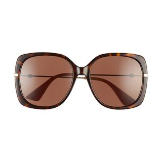 Gucci + 57mm Square Sunglasses