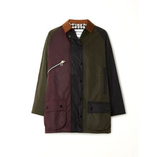 Barbour + AlexaChung + Patchwork Waxed-Cotton Jacket