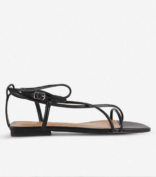 Who What Wear + Zander Faux-Leather Sandals