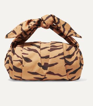 Rejina Pyo + Nane Tiger-Print Satin-Twill Tote