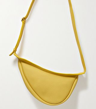 The Row + Slouchy Banana Small Textured-Leather Shoulder Bag