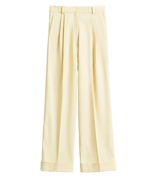 H&M + Wide Twill Trousers