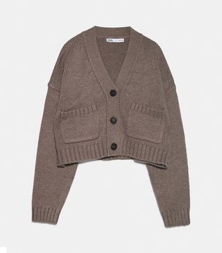 Zara + Pocket Knit Cardigan