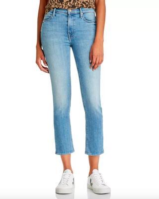 Mother + The Dazzler Ankle Straight-Leg Jeans in Camp Expert