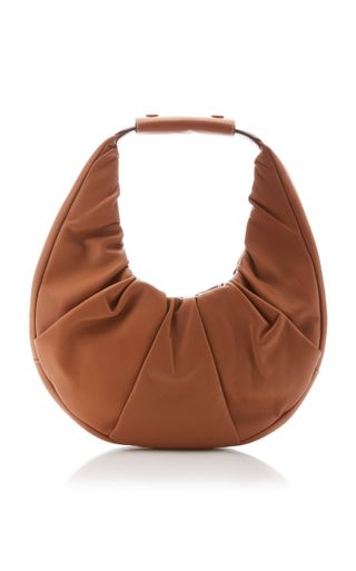 Staud + Mini Soft Moon Leather Top Handle Bag