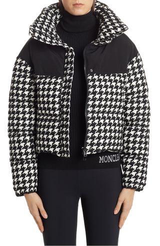Moncler + Nil Houndstooth Quilted Down Jacket