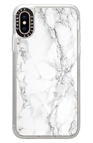 Casetify + White Marble iPhone X/Xs Case