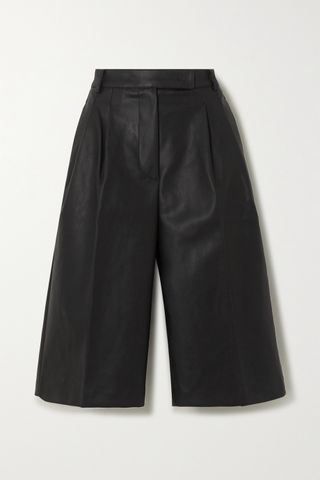 & Other Stories + Leather Culotte Shorts