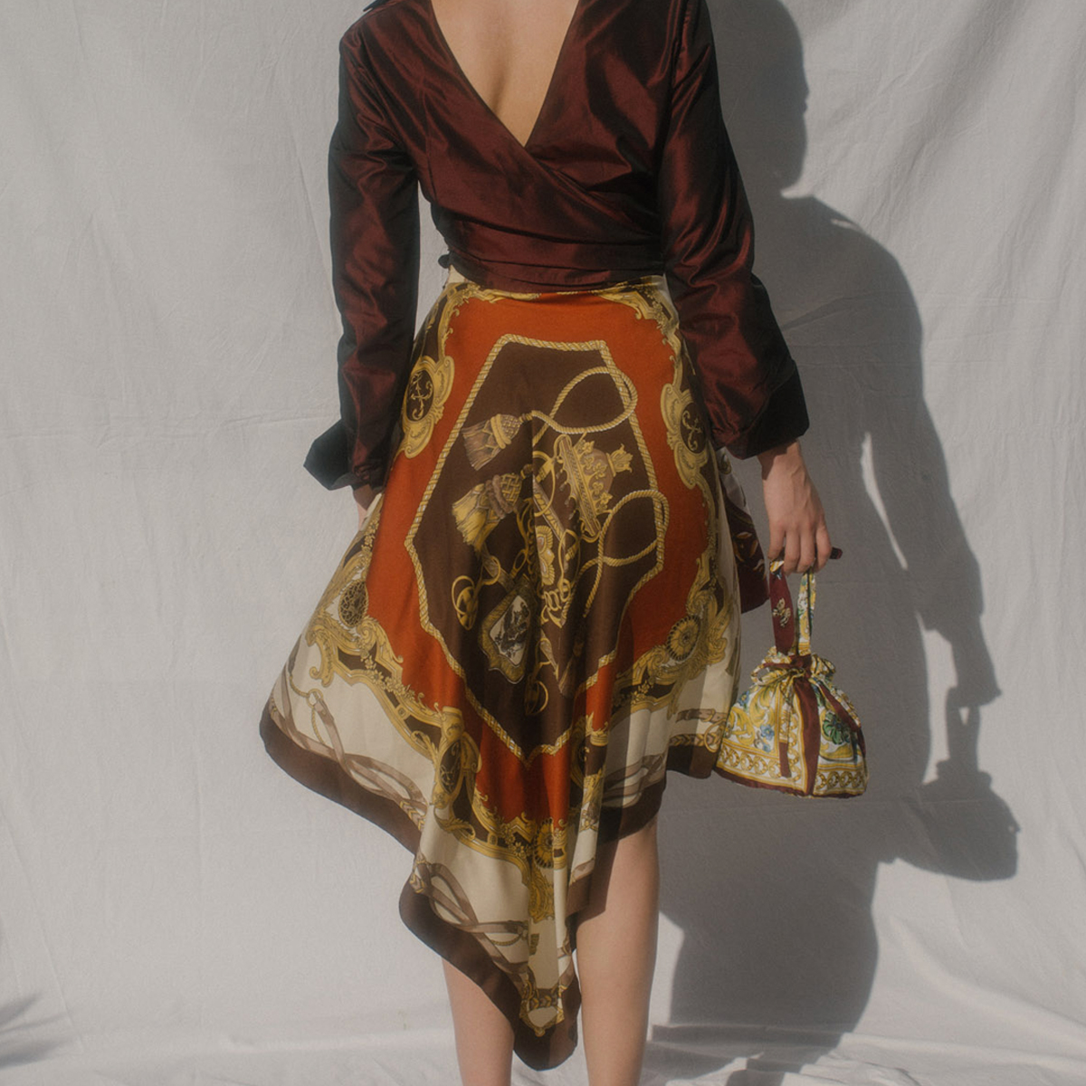 Les Fleurs Studio + Scarf Skirt