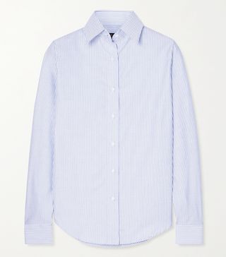 Emma Willis + Striped Cotton Oxford Shirt
