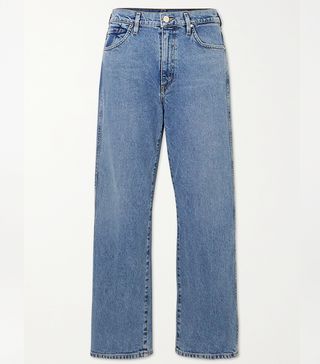 Goldsign + Net Sustain + The Cropped A High-Rise Straight-Leg Jeans