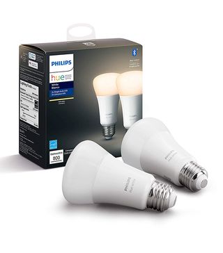 Philips + Hue White 2-Pack A19 LED Smart Bulb