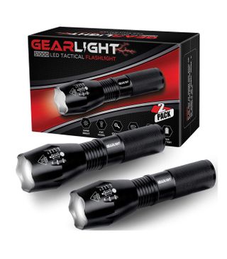 GearLight + LED Tactical Flashlight (2 Pack)