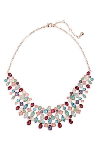 BP. + Multicolor Crystal Bib Necklace