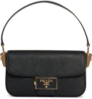 Prada + Lux Saffiano Leather Baguette Bag