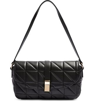 Topshop + Savannah Faux Leather Shoulder Bag