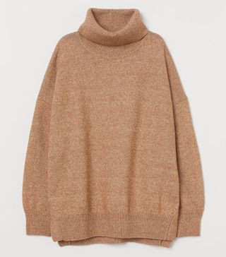 H&M + Knitted Cowl-Neck Jumper