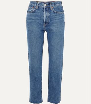 Re/Done + Originals Stove Pipe High-Rise Straight-Leg Jeans