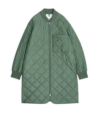 Arket + Quilted Long Jacket