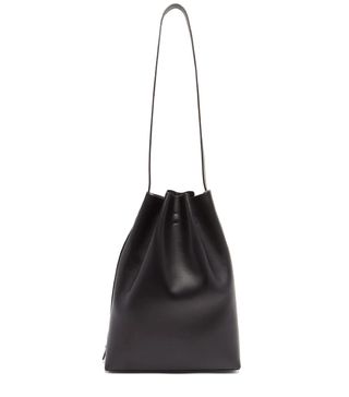 Aesther Ekme + Marin Smooth Leather Shoulder Bag