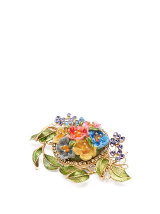 Dolce & Gabbana + Flower and Crystal Barrette