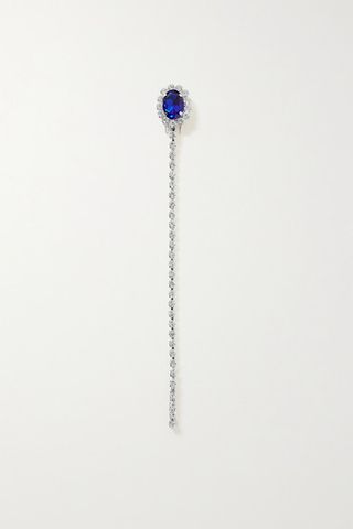 Area + Silver-Plated Crystal Hair Slide