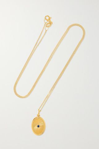 Meadowlark + Inez Gold-Plated Sapphire Necklace