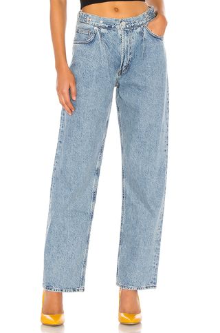 Agolde + Baggy Straight Jeans in Sweetener