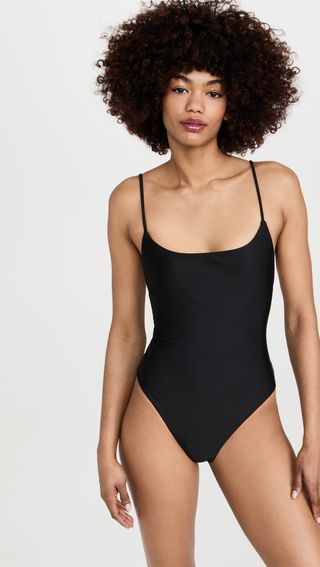 Madewell + Madewell Second Wave Spaghetti Strap One-Piece Swimsuit
