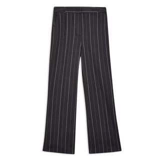 Topshop + Grey Pinstripe Kick Flare Trousers